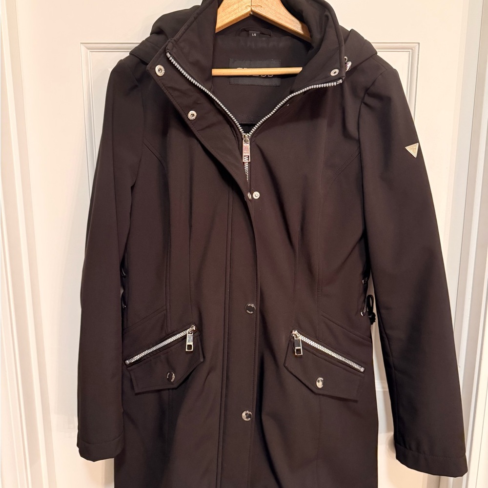 Black Hooded Coat